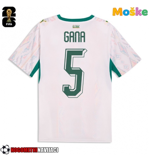 Moške Nogometnih dresov Senegal Idrissa Gueye #5 Domači SP 2026 Kratki rokavi Moške Nogometnih dresov Senegal Idrissa Gueye #5 Domači SP 2026 Kratki rokavi